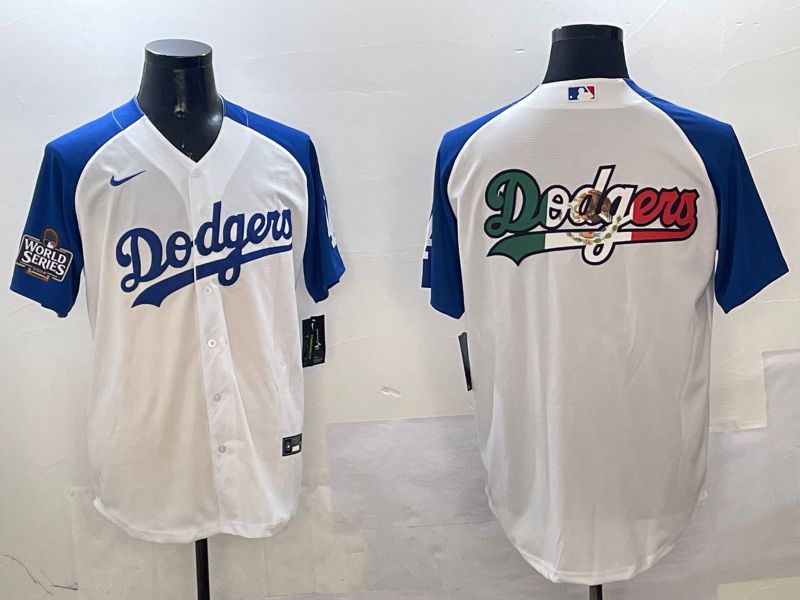 Men Los Angeles Dodgers Blank White blue Game 2025 Nike MLB Jersey style 11->los angeles dodgers->MLB Jersey